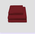 Bedsheet Polyester Single Bed - Premium Maroon