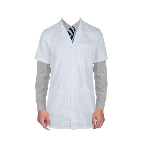 Lab coat half sleeves regular length