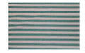 Bedsheet Cotton Single Bed - Premium Green White Stripes