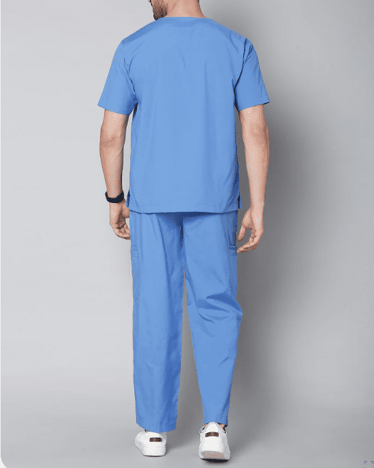 Fashion Scrub Suit light blue