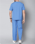 Fashion Scrub Suit light blue
