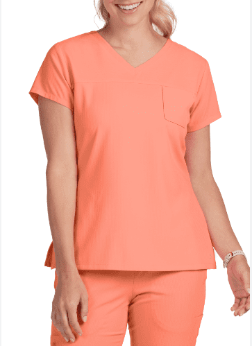 Fashion Scrub Suit Coral Crush