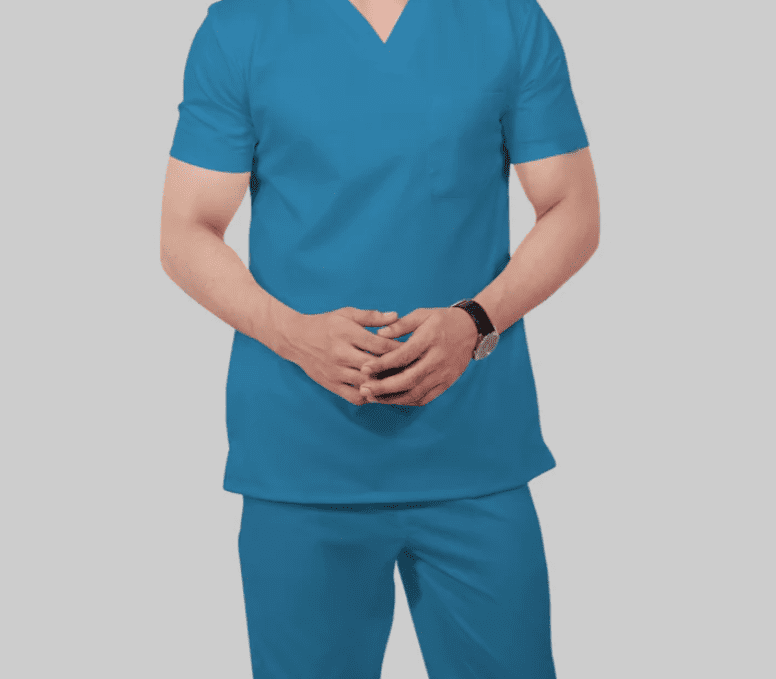 Fashion Scrub Suit French Blue