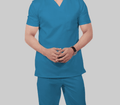 Fashion Scrub Suit French Blue