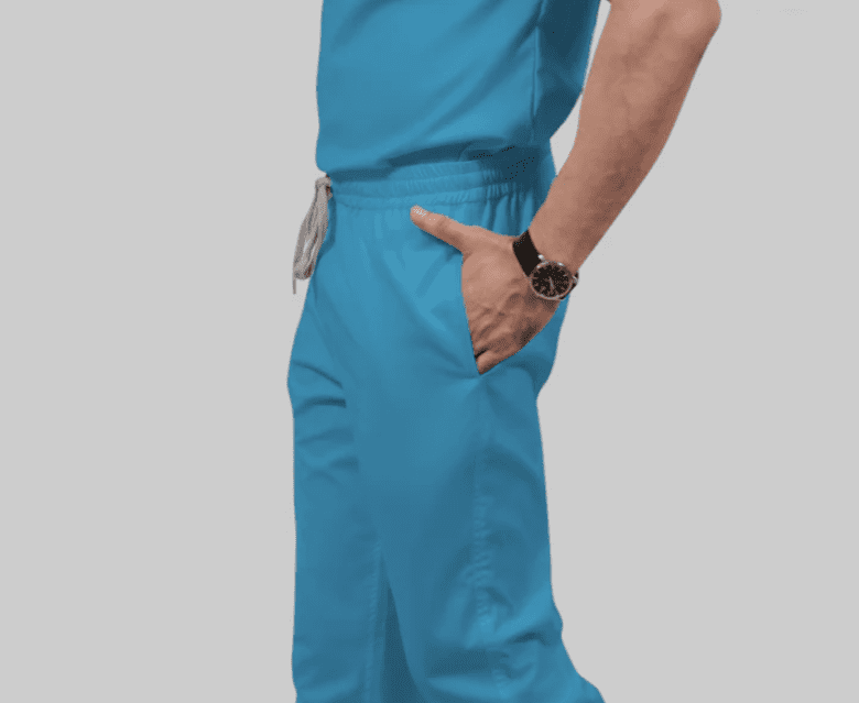 Fashion Scrub Suit French Blue